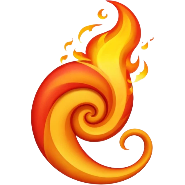 Fire tornado emoji
