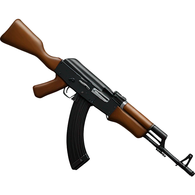 AK-47 black emoji
