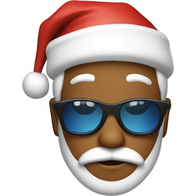 santa wearing sunglasses  emoji