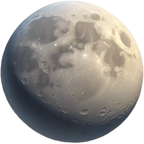 Realistic crescent moon  emoji