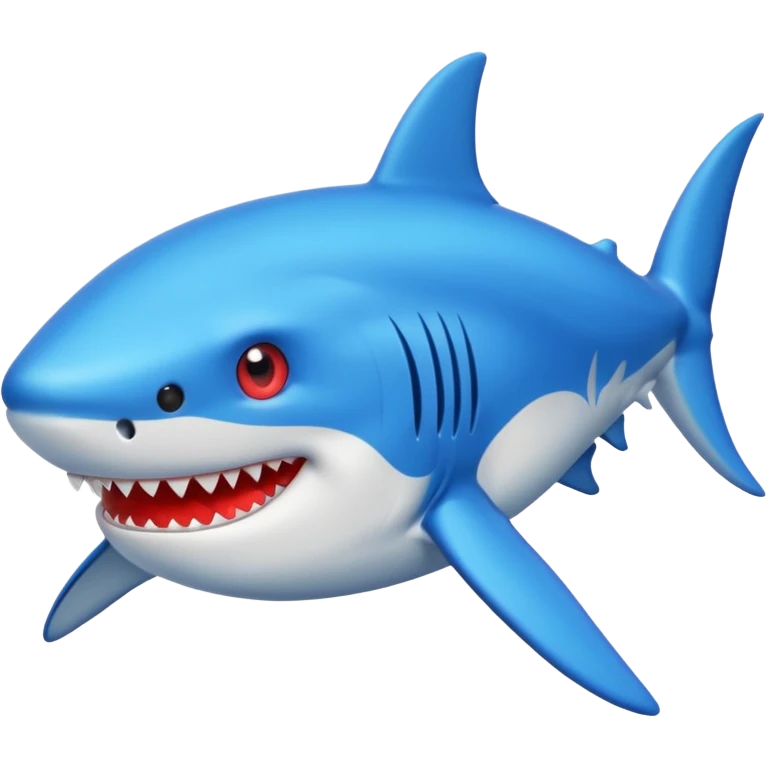 Crea un tiburón con ojos de corazón emoji