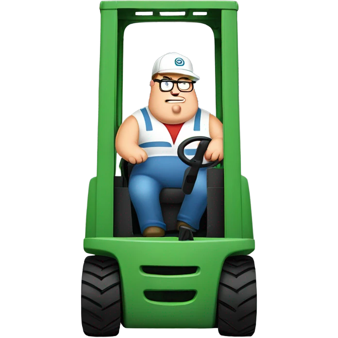 Peter griffin driving a forklift  emoji