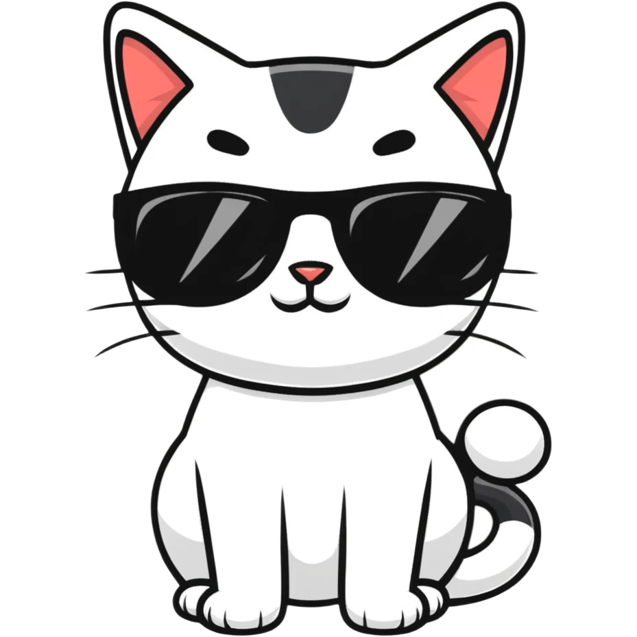 cat wearing sunglasses emoji