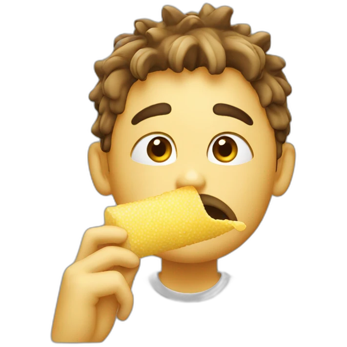Eating glue emoji