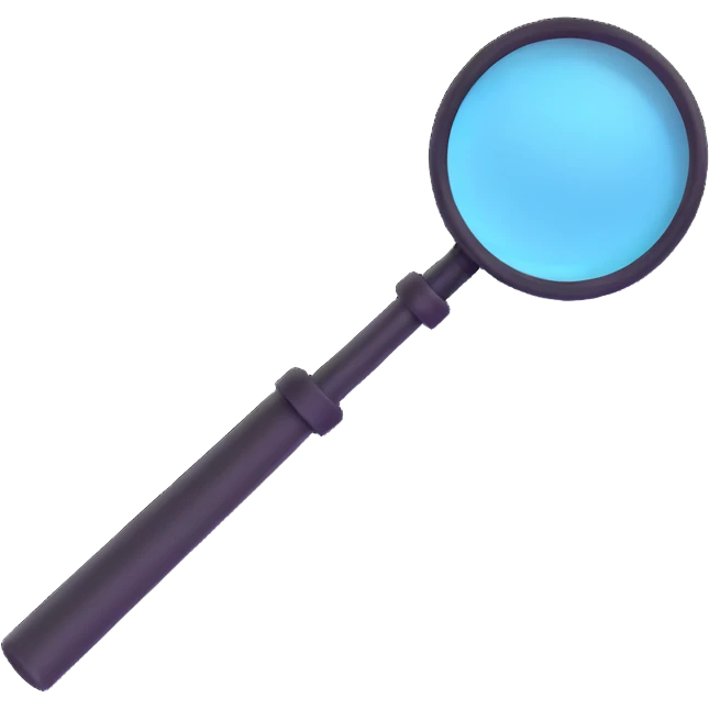magnifying glass emoji