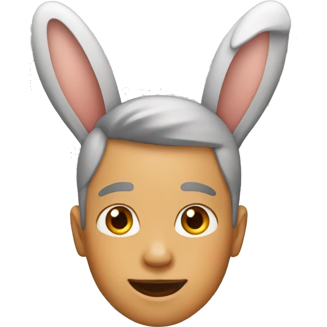 human with rabbit ears emoji