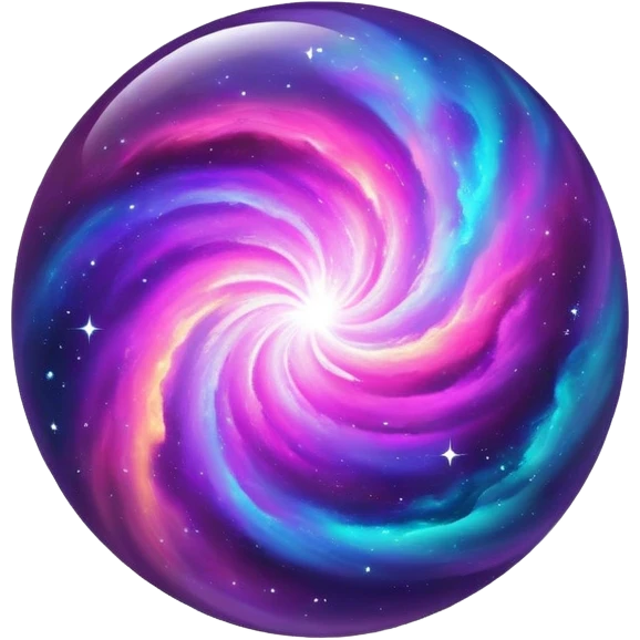 galaxy nebula orb, glowing, vibrant colors emoji