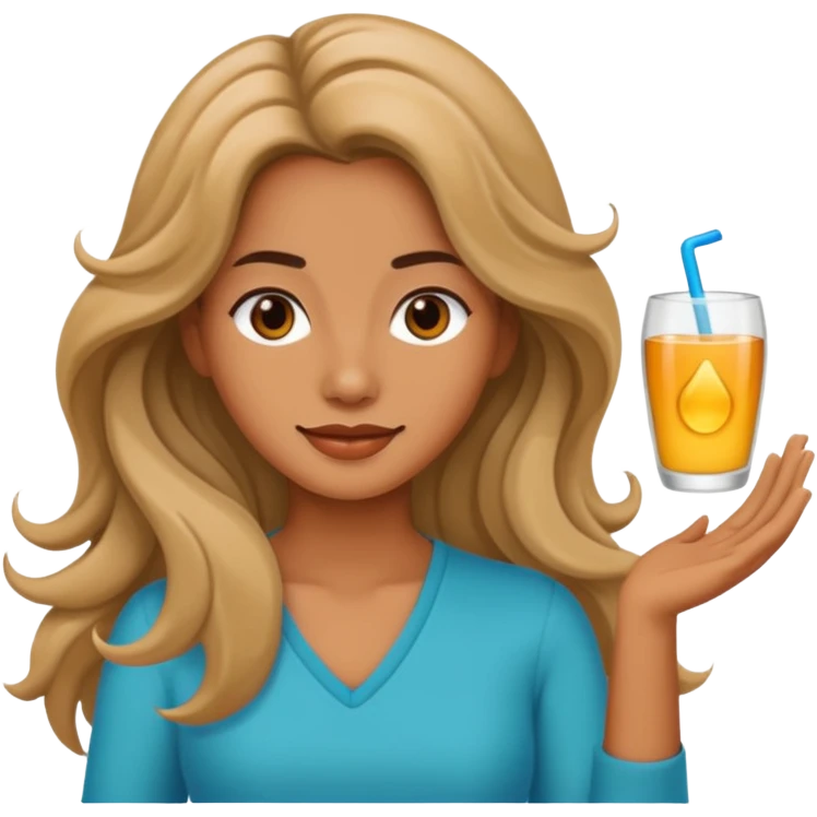 digital nomads long wave hair woman  emoji