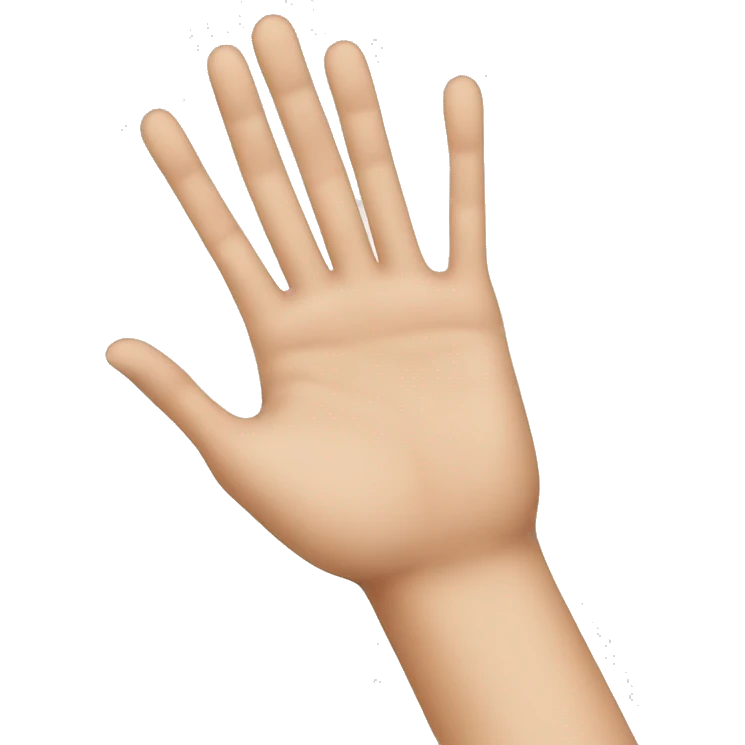 Hand with missing ring finger  emoji