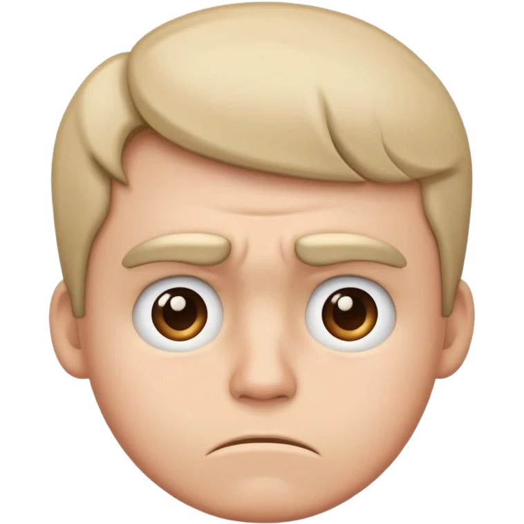 Frowning face shaking head emoji