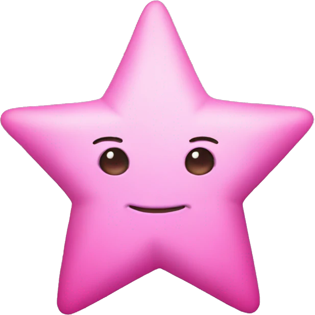 Pink star emoji