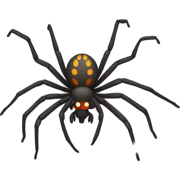Flat spider emoji