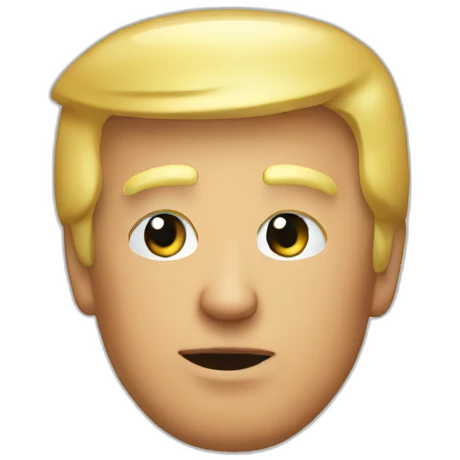 Trump on toilet emoji