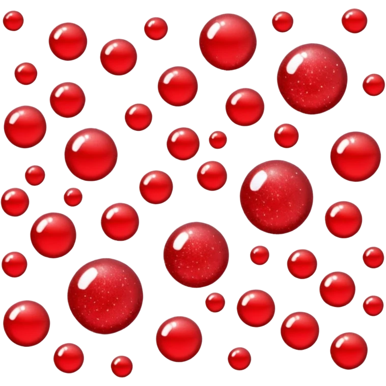 red glitter art emoji