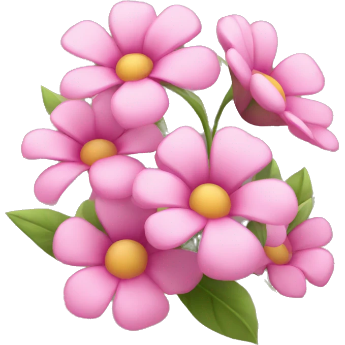 Cute pink flowers  emoji
