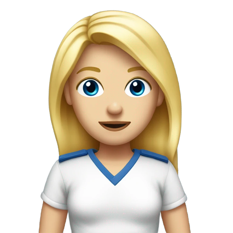 Prisonnier blond aux yeux bleus emoji
