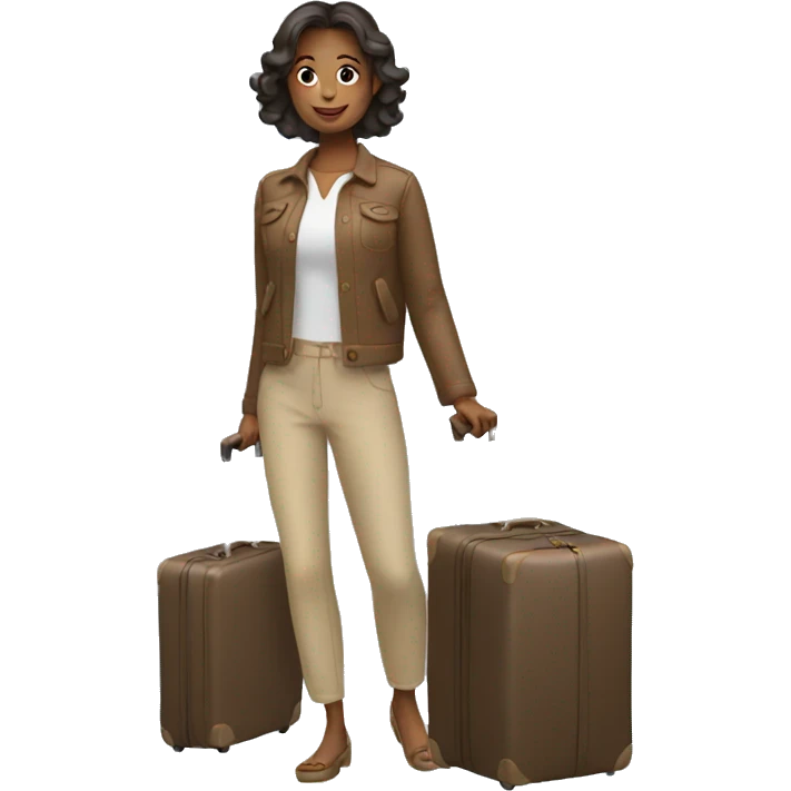 woman with luggage emoji