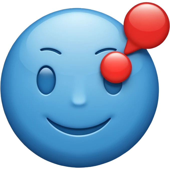 Emoji-style “No Internet” icon, blue Wi-Fi symbol, bottom-right small red circle with white X (close icon), glossy 3D emoji look, clean vector, transparent background. emoji