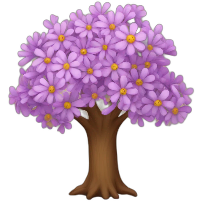Tree with flowers  emoji