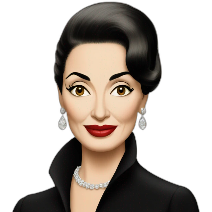 Maria Callas Angelina Jolie emoji