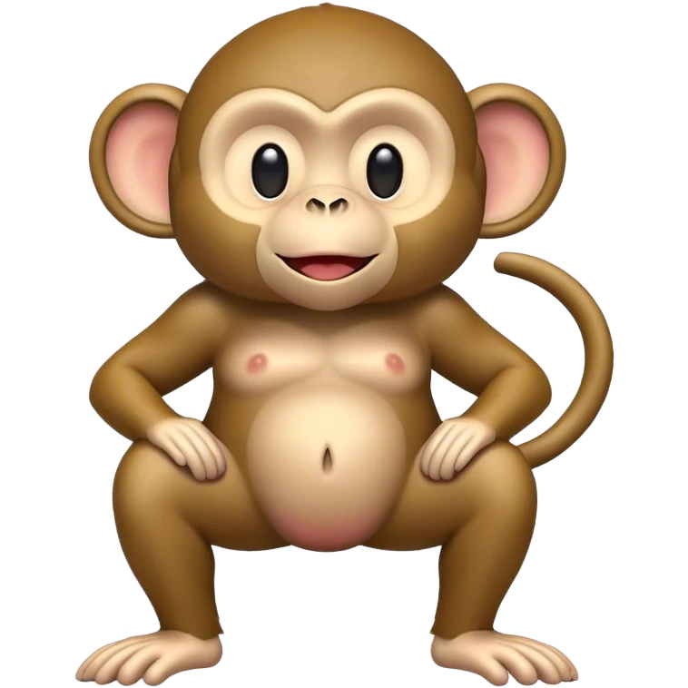 Monkey with big butt emoji