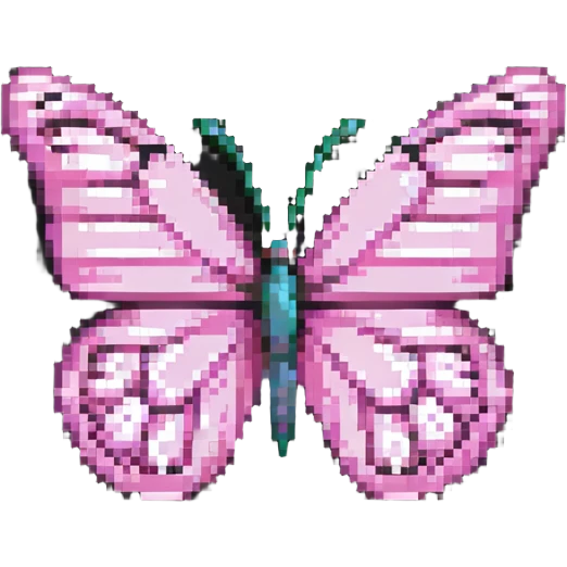 pink butterfly emoji