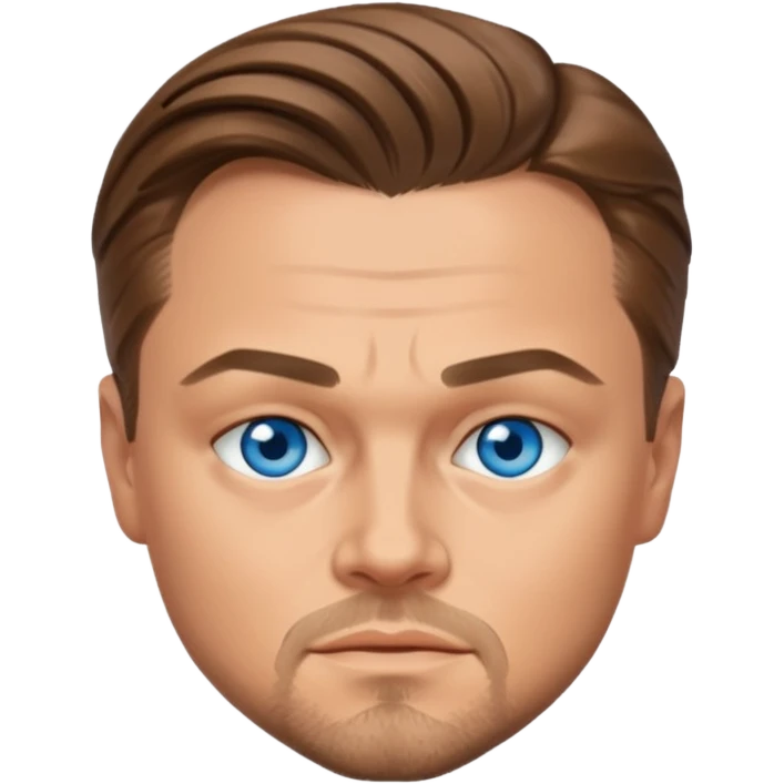 Leonardo DiCaprio with blue eyes emoji