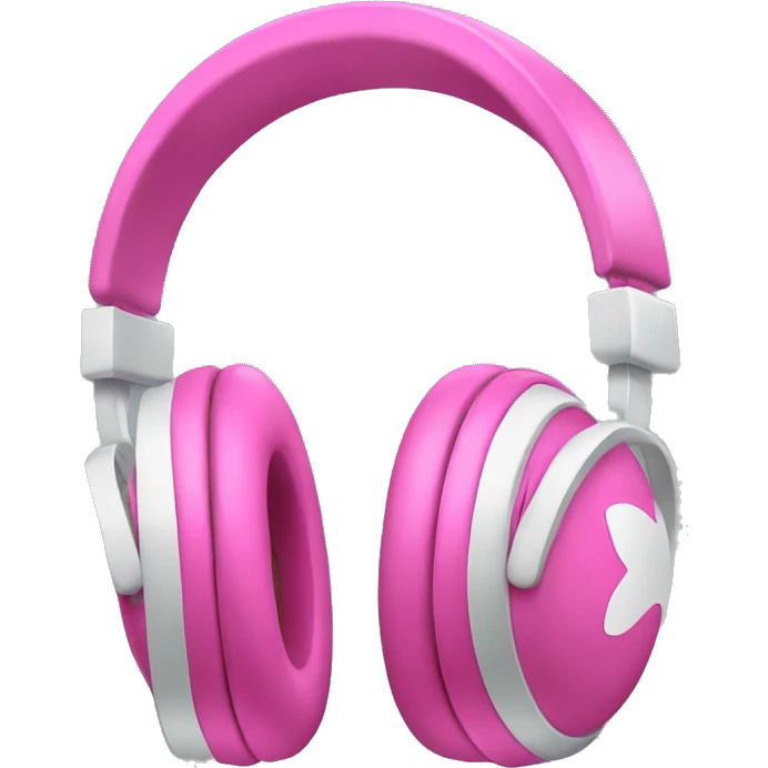 Pink apple headphones  emoji