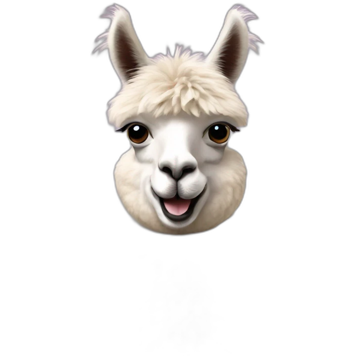 Alpaca thumb Up realistic emoji