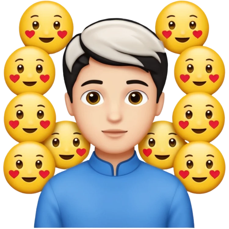 Romantic animated sticker boy
Cute emojis around 😗😏🥰😍😘😚
Fancy Persian text:
[نازنین هیچوقت ولت نمی‌کنم]
Soft animation, love style
 emoji