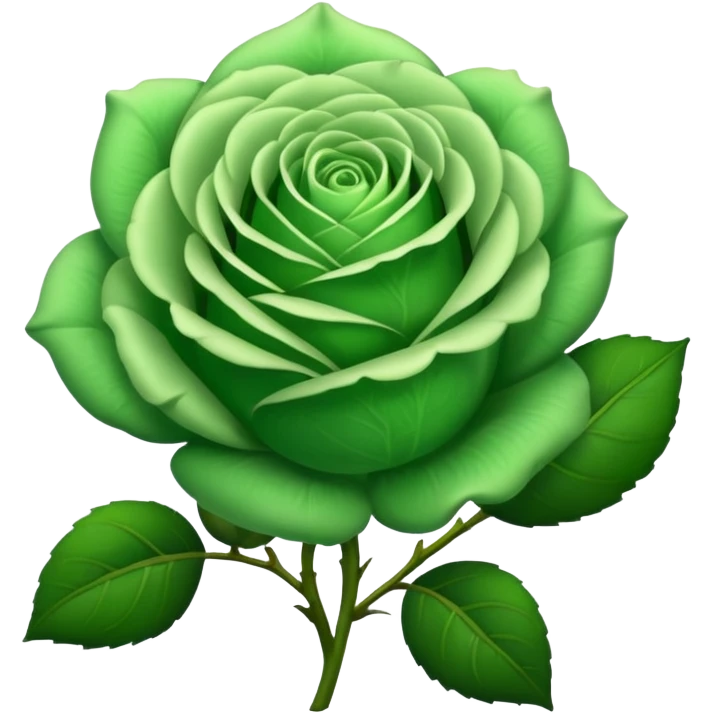 Green Rose emoji