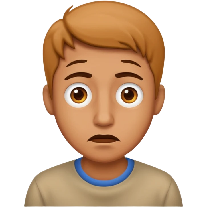 Confused man standing emoji