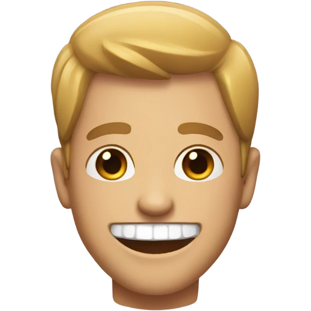 smiling man bucktooth emoji