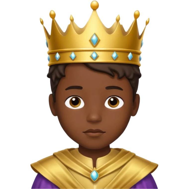 Child prince dark emoji