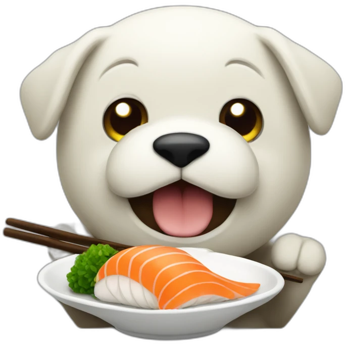 huggy waggy eating sushi emoji