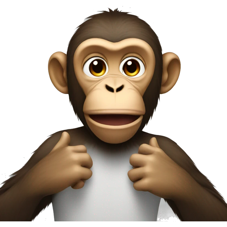 Monkey kissing at camera  emoji