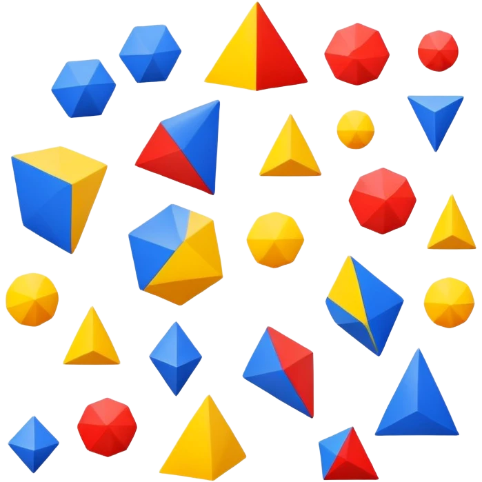 Geometric primary colors  emoji