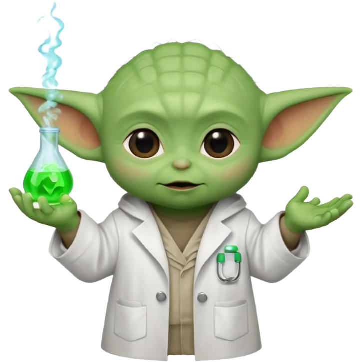 Baby Yoda scientific emoji