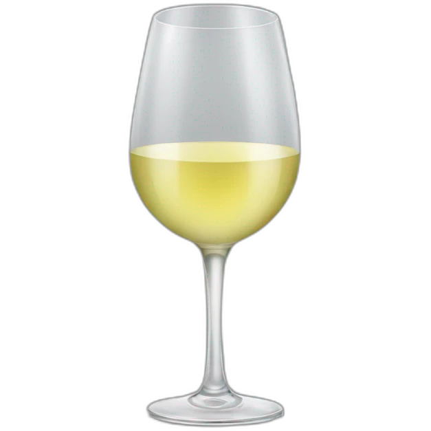 Glass of white wine emoji