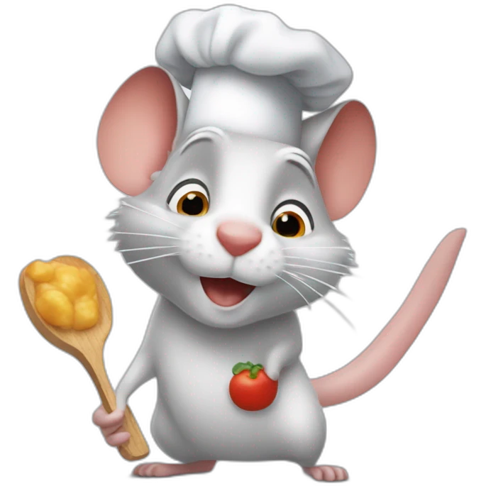 ratatouille disney avec sa toque emoji