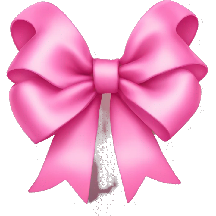 Pink bow emoji