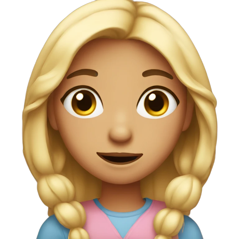 Girl blushing  emoji