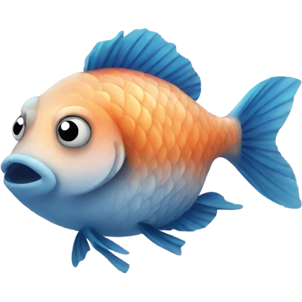 fluffy fish emoji