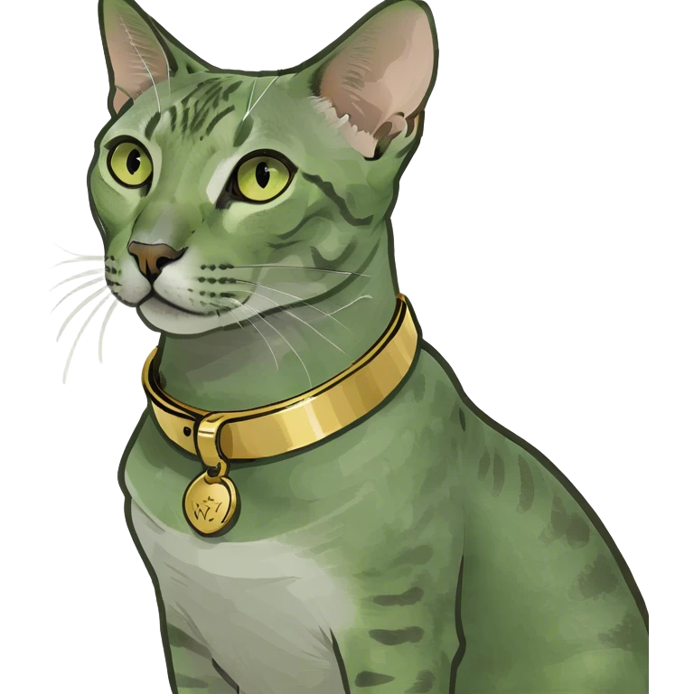 Grey Egyptian Mau emoji