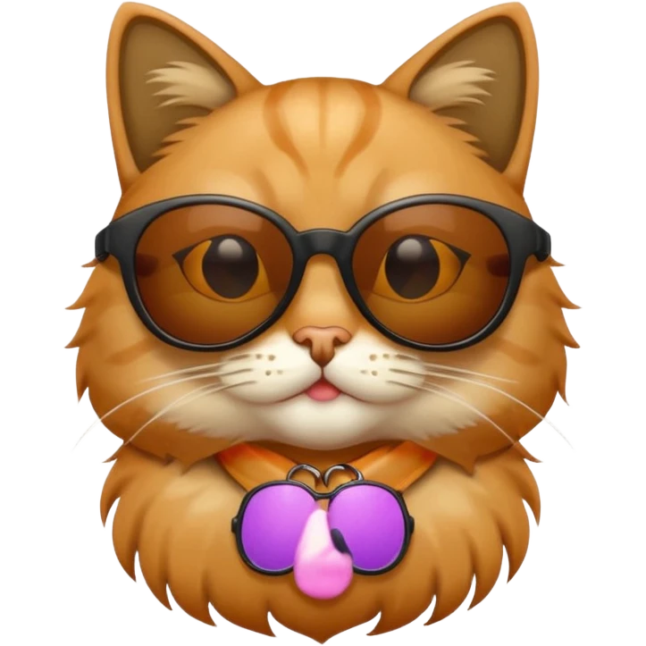 Cat wearing sunglasses emoji