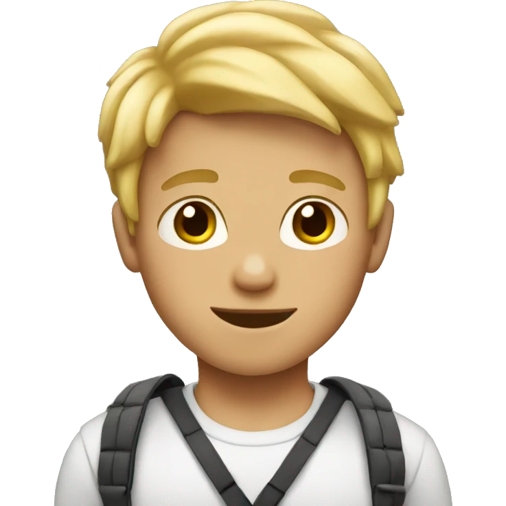 Boy with blond hair emoji