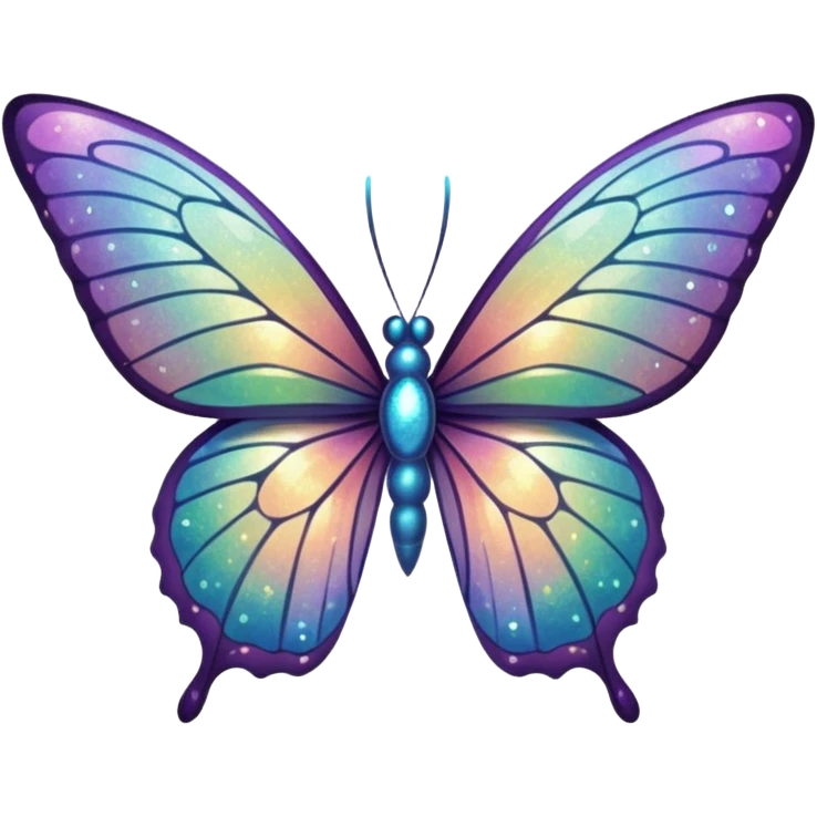 glitter butterfly emoji
