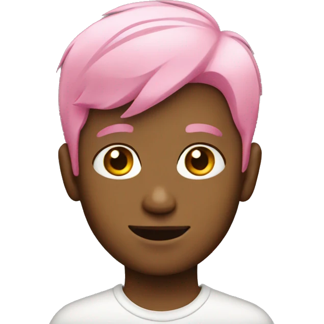 boy with pink hair emoji