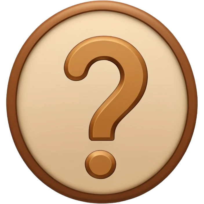 beige question emoji