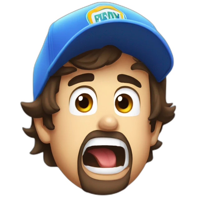 fernando alonso screaming emoji